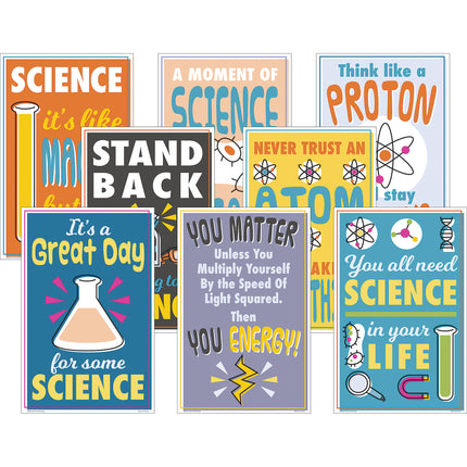 Science Fun Charts, Set of 8