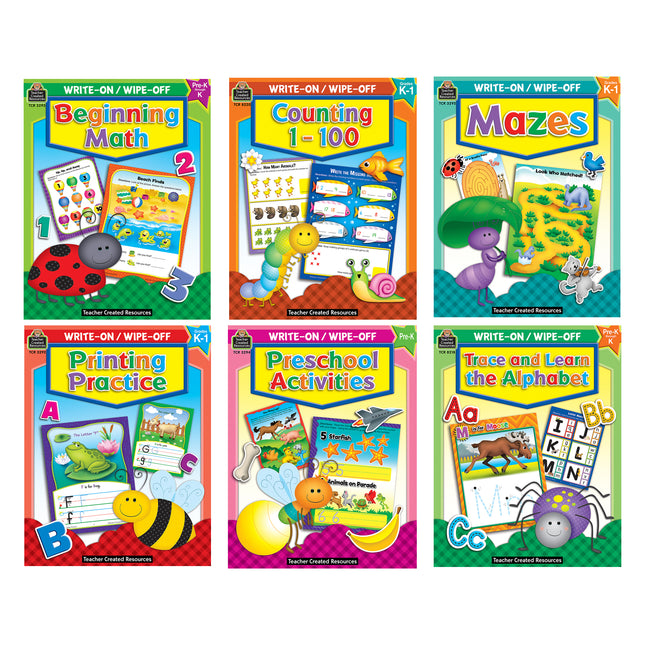 Early Learning Wipe-off Book Set