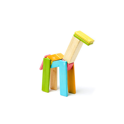 Magnetic Wooden Blocks, Tints, 14 Pieces