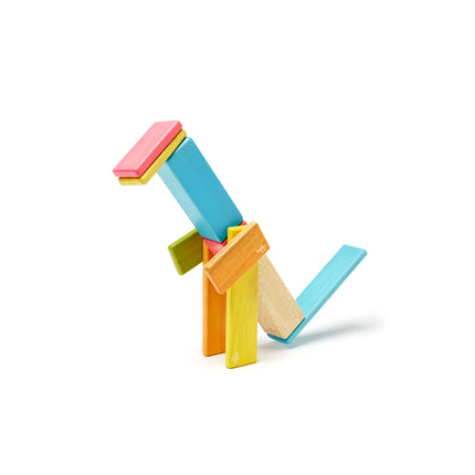 Magnetic Wooden Blocks, Tints, 14 Pieces