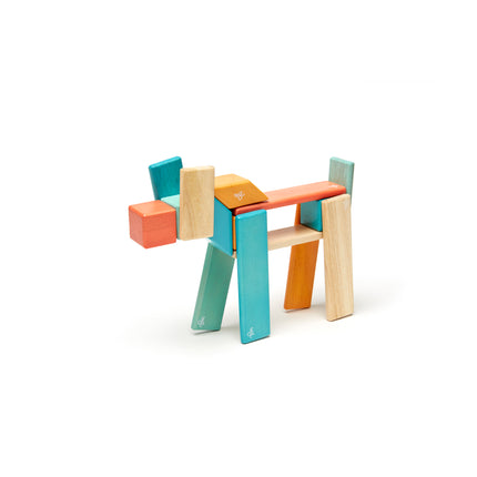 Magnetic Wooden Blocks, Sunset, 24 Pieces