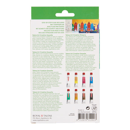 Art Creation Gouache Set 8 X 12ml Talens