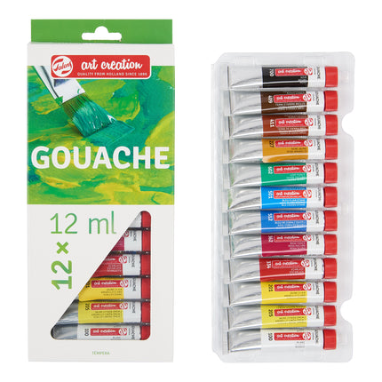 Art Creation Gouache Set 12 X 12ml Talens