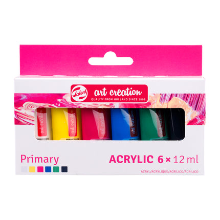 Acrylic Set 6 X 12ml Metallic Talens Art Creation