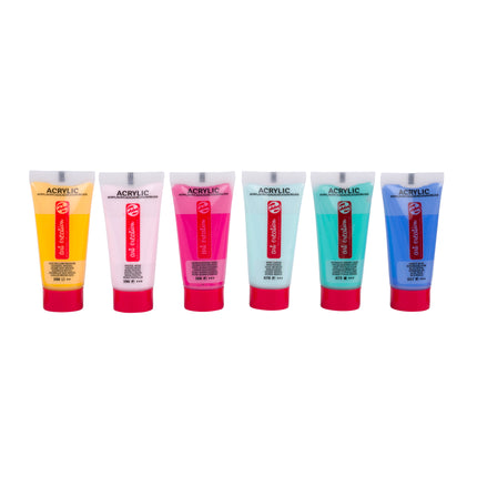 Acrylic Set 6 X 12ml Caribbean Talens Art Creation