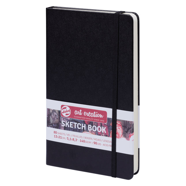 Sketchbook Black Cover 5.1x8.3in