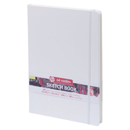 Sketchbook, 80 Sheets, White Cover