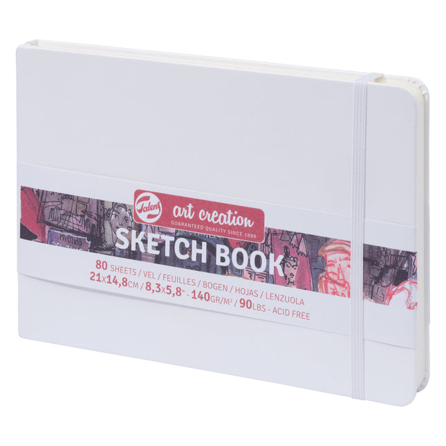 Sketchbook White Cover 8.3x5.8in