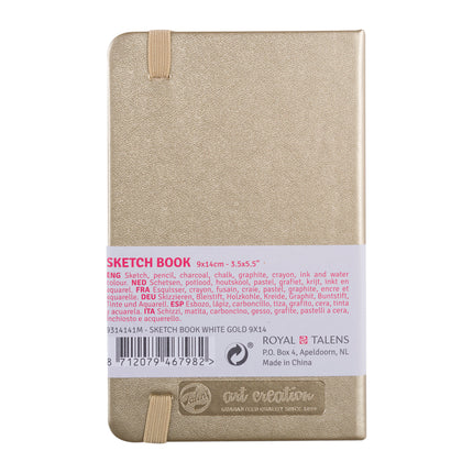 Sketchbook White Gold 3.5x5.5in