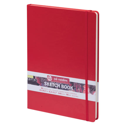 Sketchbook, 80 Sheets, Red Cover