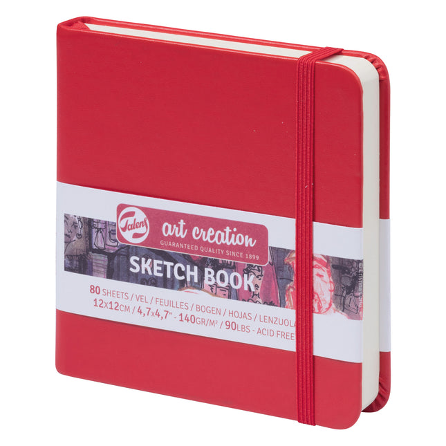 Sketchbook Red Cover 4.7x4.7in