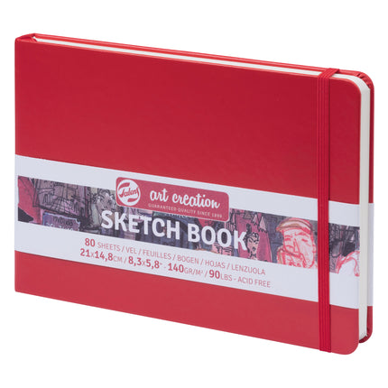 Sketchbook Red Cover 8.3x5.8in