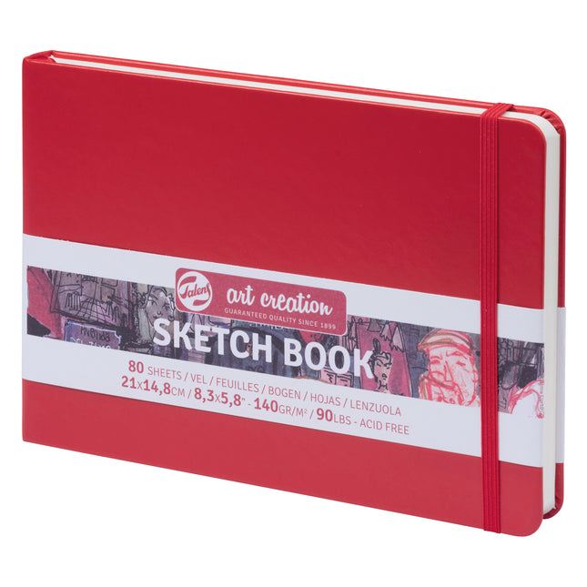 Sketchbook Red Cover 8.3x5.8in
