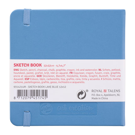 Sketchbook Lake Blue Cover 4.7x4.7