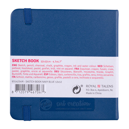 Sketchbook Navy Blue Cover 4.7x4.7