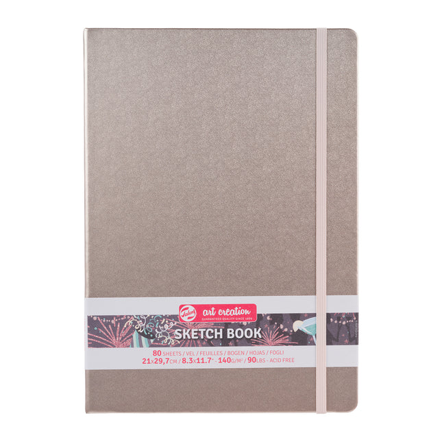 Sketchbook, 80 Sheets, Pink Champagne Cover