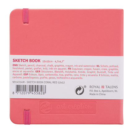 Sketchbook Coral Cover 4.7x4.7in