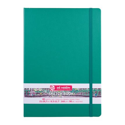 Sketchbook, 80 Sheets, Forest Green Cover