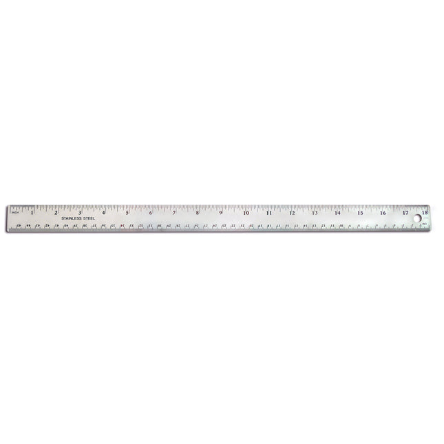 Stainless Steel Ruler, 18"