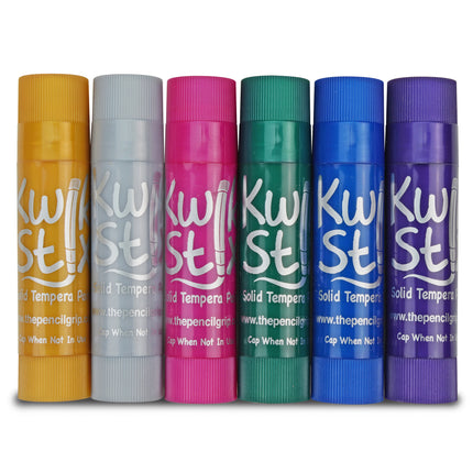 Solid Tempera Paint Stick, Metallic Colors, 6 Count