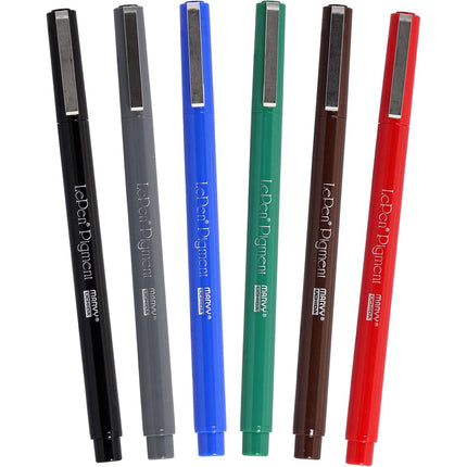 LePen® Pigment Pens, Primary Colors, Pack of 6