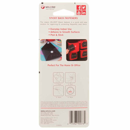 Sticky Back Strips, 3-1/2" x 3/4", White, 4 Sets