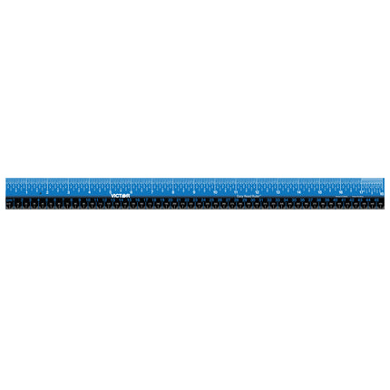 Easy Read™ Ruler, Stainless Steel, Blue/Black, 18"