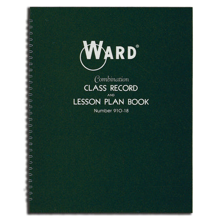 Combination Class Record & Lesson Plan Book (9-10 Weeks, 8 Periods)