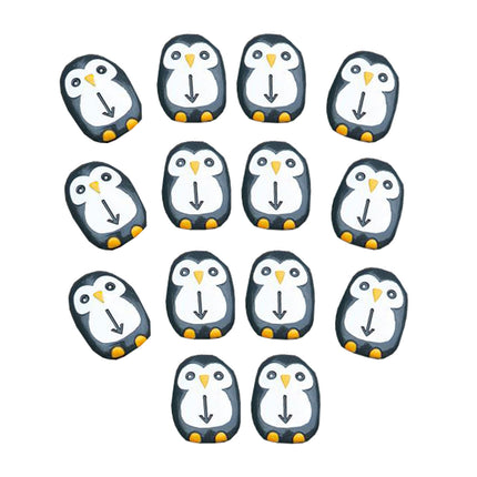 Pre-Coding Penguin Stones, Set of 18