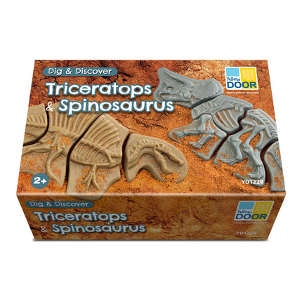 Triceratops & Spinosaurus Dig & Discover