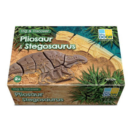 Pliosaur & Stegosaurus Dig & Discover