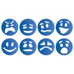 Emotion Token Stencils, Pack of 8