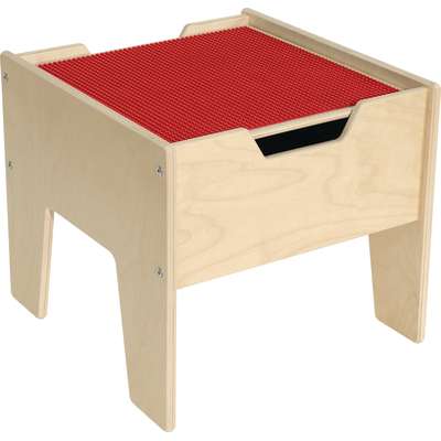 Contender™ 2-N-1 Activity Table w/Red LEGO® Compatible Top, Ready to Assemble