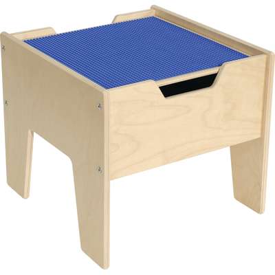 Contender™ 2-N-1 Activity Table w/Blue LEGO® Compatible Top, Ready to Assemble