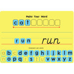 Touch-Stik™ Phonics Tiles & Mat, Make Your Word Set, 104 Tiles