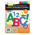 Bulletin Board Letters & Numbers, Jewel Colors, 1.5in & 3in, 710 Pieces