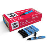Dry Erase Markers 100ct Fine Blk