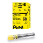 0.9mm Hb Super Hi-polymer Lead Refill Thick 15 Pcs/tube