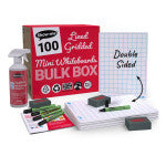 100ct A4 Lined/gridded Lapboards W/pens & Erasers