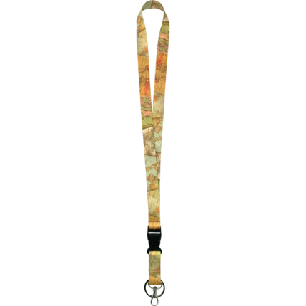 Travel the Map Lanyard