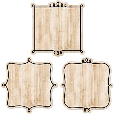 Black, White, and Wood Accents