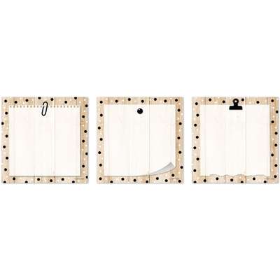 Black, White, and Wood Accents