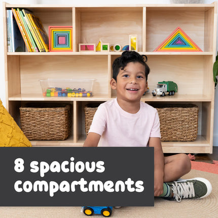 8-Compartment Storage Cabinet