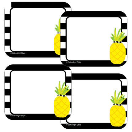Simply Stylish Pineapple Name Tags