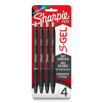 Sharpie Pen S-Gel, 4 Assorted Colors