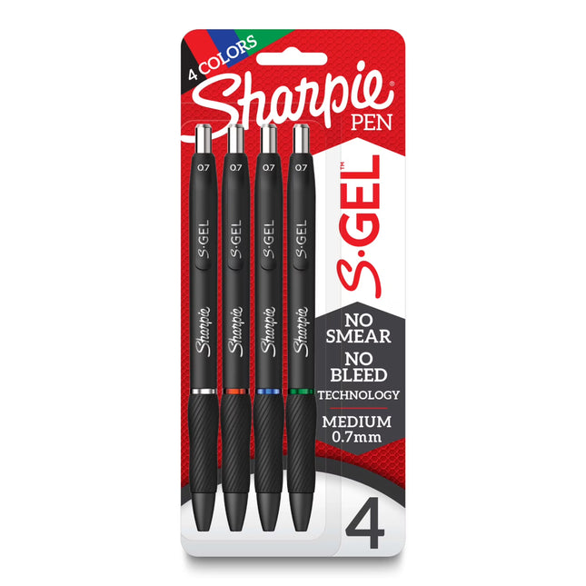 Sharpie Pen S-Gel, 4 Assorted Colors