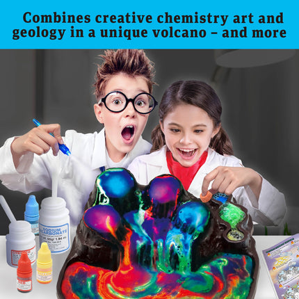 Glow-in-the-Dark Rainbow Volcano Lave Lab