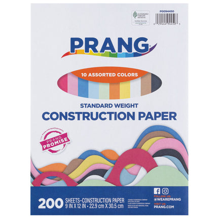 Prang, 10 Assorted Colors, 9x12