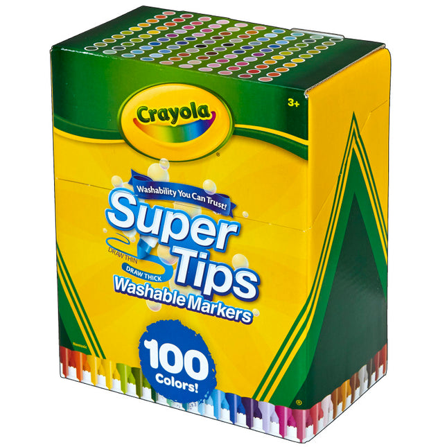 Crayola Washable Super Tips Markers, 100ct