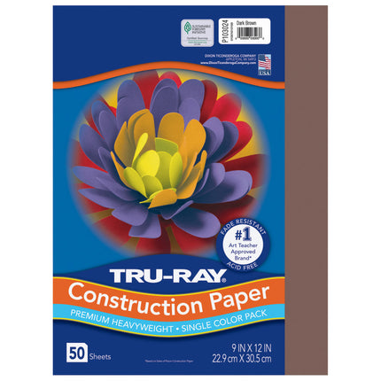 Tru-Ray, Dark Brown, 9x12